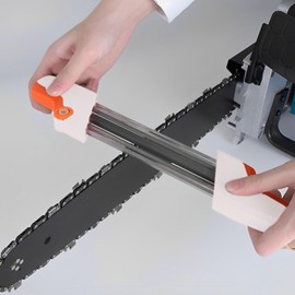 Chainsaw Sharpener 2 in 1 Design, Easy File Chain Saw Sharpener Tool for 0.325'' Pitch - 3/16" (4.8mm) File Diameter Sharpening Tool