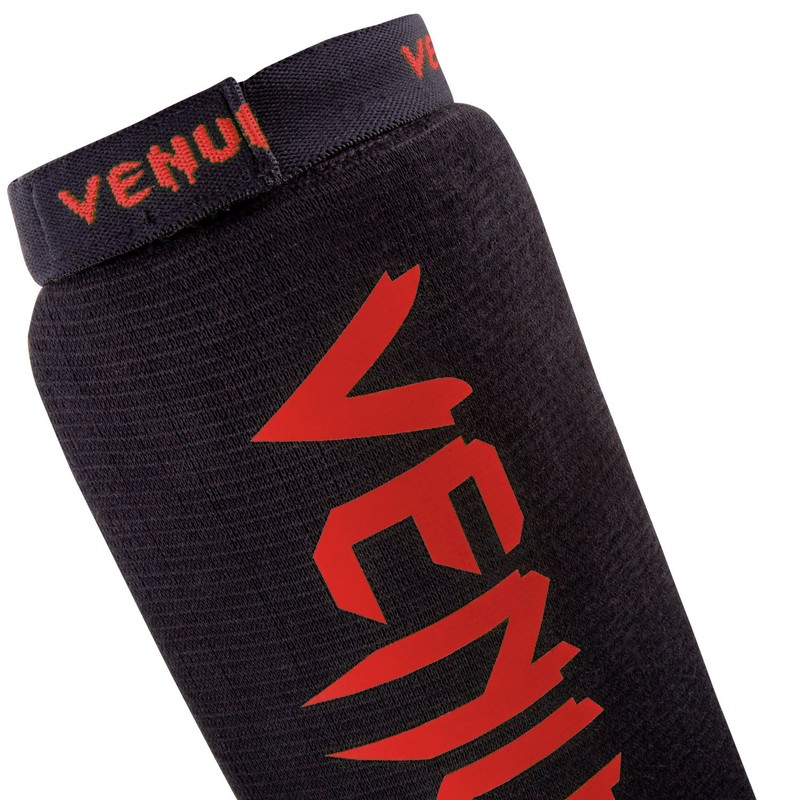 Venum, Kontact Shin Guards, Men's, L, Black/Red