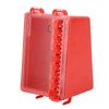 NOENNULL Lockout Tagout Box,Portable Safety Group Padlock Box Wall Mount