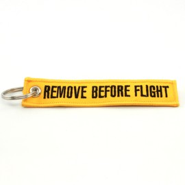 Rotary13B1 Remove Before Flight Keychain - Yellow