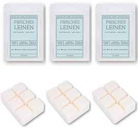 Interluxe Scented Wax Melt Set of 3 Fresh Linen Scented Wax Melt Scented Wax Melt