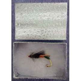 Bristol Bay Flies Classic Atlantic Salmon Fly Brooch Pin, Rusty Rat