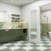 Alow Peel and Stick Floor Tile Waterproof, 30pcs Light Green