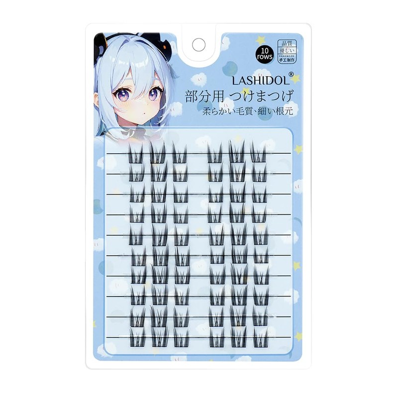 LASHIDOL Large Capacity Partial False Eyelashes, Partial False Eyelashes, False