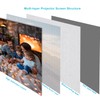 100" Motorized Projector Screen, Electric 16:9 Projector Screen with Remote