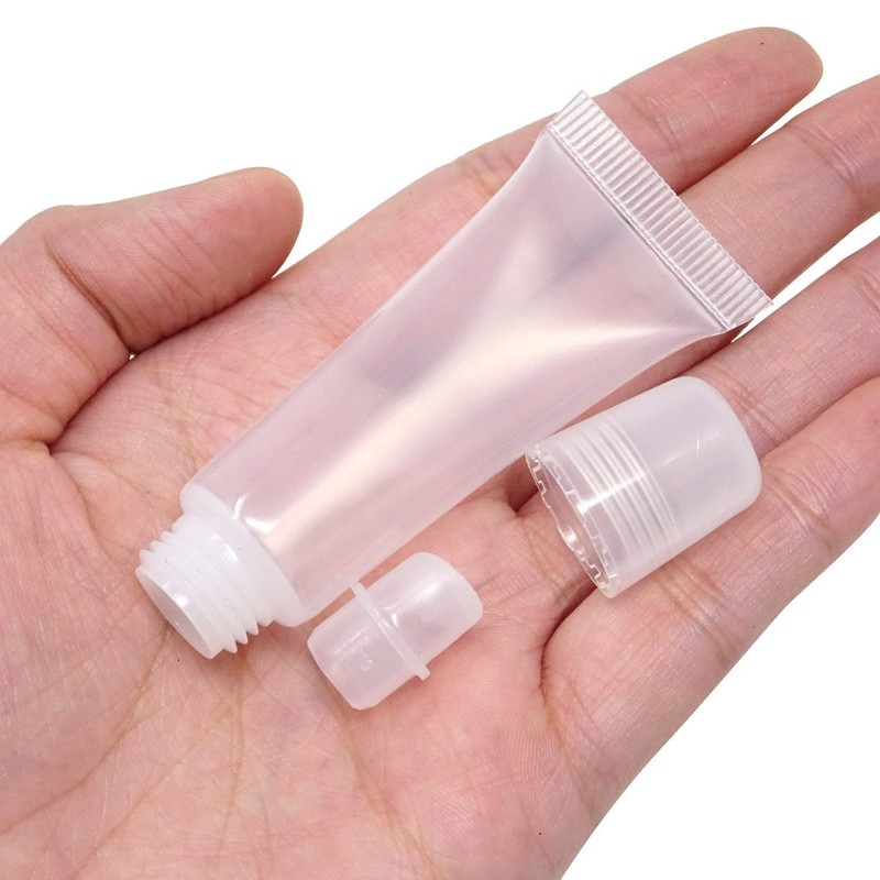 30pcs - 10ml Mini Clear Refillable Empty Tubes Lip Gloss