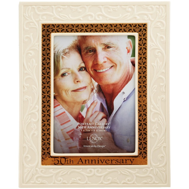 Lenox Portrait Gallery 50th Anniversary Luxury Frame, 5 by 7-Inch