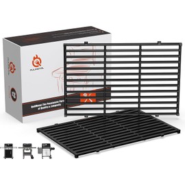 17.5" Grill Grates for Weber Spirit E310, Grill Parts for Weber Spirit 300 and GS4 Spirit II 300 Series, Spirit II E310, Genesis Silver/Gold B & C,Genesis 1000, Porcelain Enameled Cast Iron Grate 7638