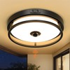 OYKYOHEI Motion Sensor Outdoor Ceiling Light, Flush Mount LED Ceiling