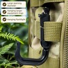 Tactical D-Ring Carabiner for Hiking/Military/EDC - Lightweight Plastic Mountain Carabiner