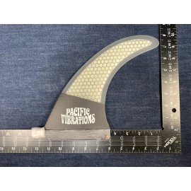 Pacific Vibrations Longboard 8.0" Pacific Vibrations 8” Long Rake Fin SURFBOARD Honeycomb Carbon