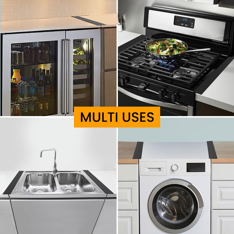 INGUINII 2-Pack Stove Gap Cover 25 Inch- Heat Resistant Non-Slip