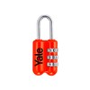 Yale - YP2/23/128/1R Standard Security Luggage Combination Padlock - Red