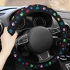 Steering Wheel Cover Cute Flowers, 2 Pieces Universal Car Steering
