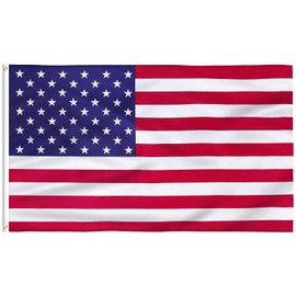 FLAGBURG Embroidered American Flag 3x5 ft US Flag Long Lasting USA Flags with Embroidered Stars Sewn Stripes and Brass Grommets Heavy Nylon Flag for Outdoor Indoor