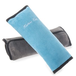 Natura Kids 2-Pack Seatbelt Pillow for Children|Seat Belt Cover|Ajust Car Shoulder Pad|Safety Belt Protector Cushion|Plush Soft Travel Pillow Strap Cover Head Neck Support for Child,Toddler,Baby