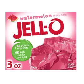 Jell-O Watermelon Gelatin Dessert Mix, 3 oz Box