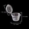 MIUPOO Plastic Souffle Cups,Disposable Clear Leak Proof Sauce Cup with