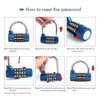 Surplex 2 Pack 5 Digit Combination Padlock, Waterproof Antirust, Combination