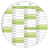 Kalenderoutlet DIN A1 Wipe-Clean Wall Calendar 2026 Rolled 84.0 x