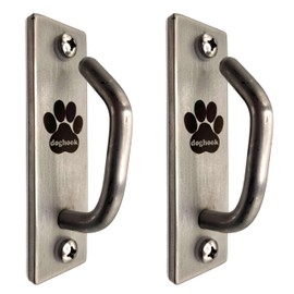 Canine Hitch- Secure Dog Leash Parking Mounted Indoor – Outdoor Wall Hook - Tie Out Stainless Steel Practical Lead Management for Home & Business, Slim Compact 2 Pack