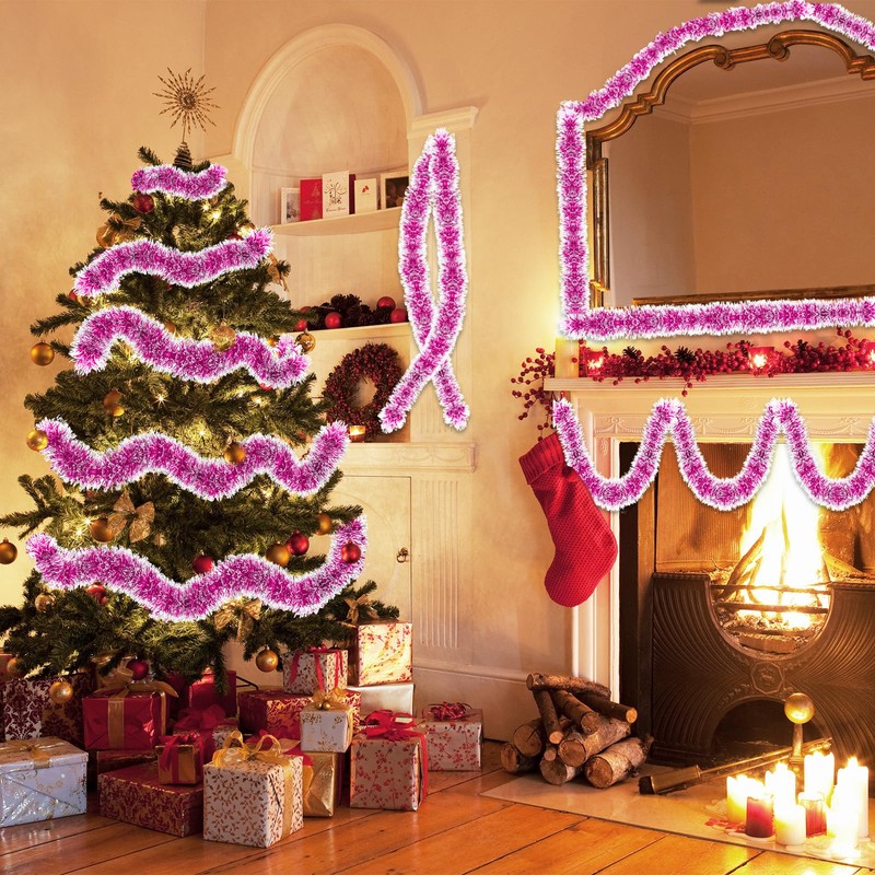 Aitsite 12 m / Pack of 6 Tinsel Christmas Tree,