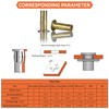 Multi-Grip Rivet Nut Installation Tool Set Pre-Bulbed Shank Flat Head