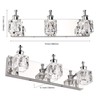 PRESDE 3 Light Bathroom Vanity Lights Modern Chrome Bathroom Lights
