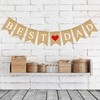 Best Dad Banner Father's Day Decor Burlap Banner Happy Fathers