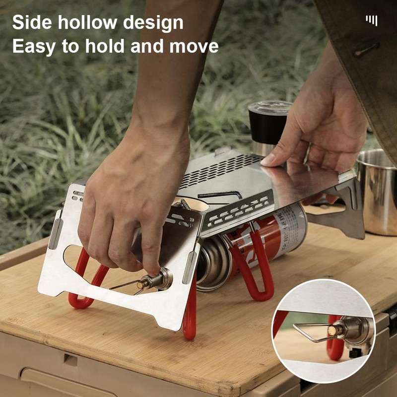 Portable Camping Table Heat Shield Gas Stove Stand Windshield Camping