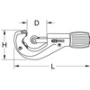 KS Tools 103.5050 Telescopic pipe cutter, 3-42mm