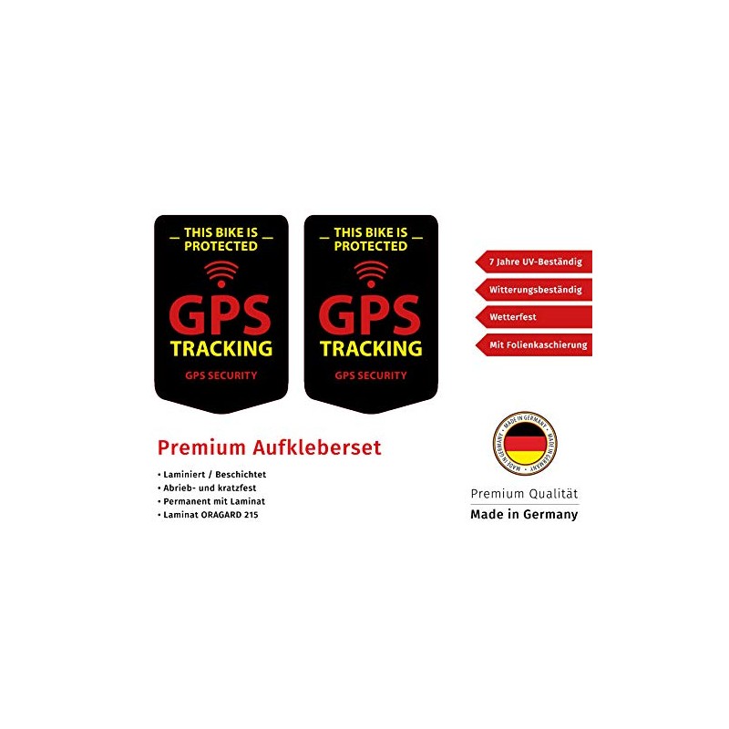 GPS Tracking 2 Pieces Stickers for the Bicycle, Bike Sticker,