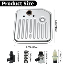 SYOWADA Pressure Sensor Solenoid Kit 4617210 52118652 Replacement for Automatic Transmissions A500 A518 A618 Replacement for Dodge Dakota Durango Ram 1500 2500 3500 Replacement for Jeep Grand Cherokee