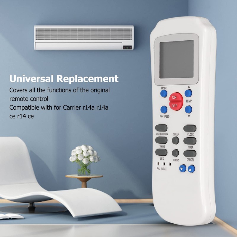 R14A/CE AC Remote, Air Conditioner Remote Control Replacement for Carrier