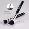 Solve Juego Brochas Maquillaje Piezas Pinceles Profesionales Mango Madera Base