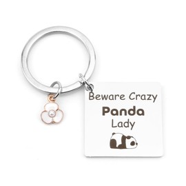 Yilousy Funny Panda Keyring Gifts Panda Lover Gift For Women Animal Lover Gift