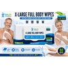 Full Body Cleansing Wet Wipes for Adults Extra Large 30