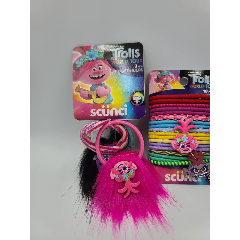 Trolls Scuncis, Ponytailers & Elastics Set