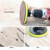 HOTCKB 60 x Sandpaper 75 mm Velcro without Hole Sanding