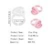 Glue Rings 600PCS Glue Rings for Eyelash Extensions, Lovely Heart