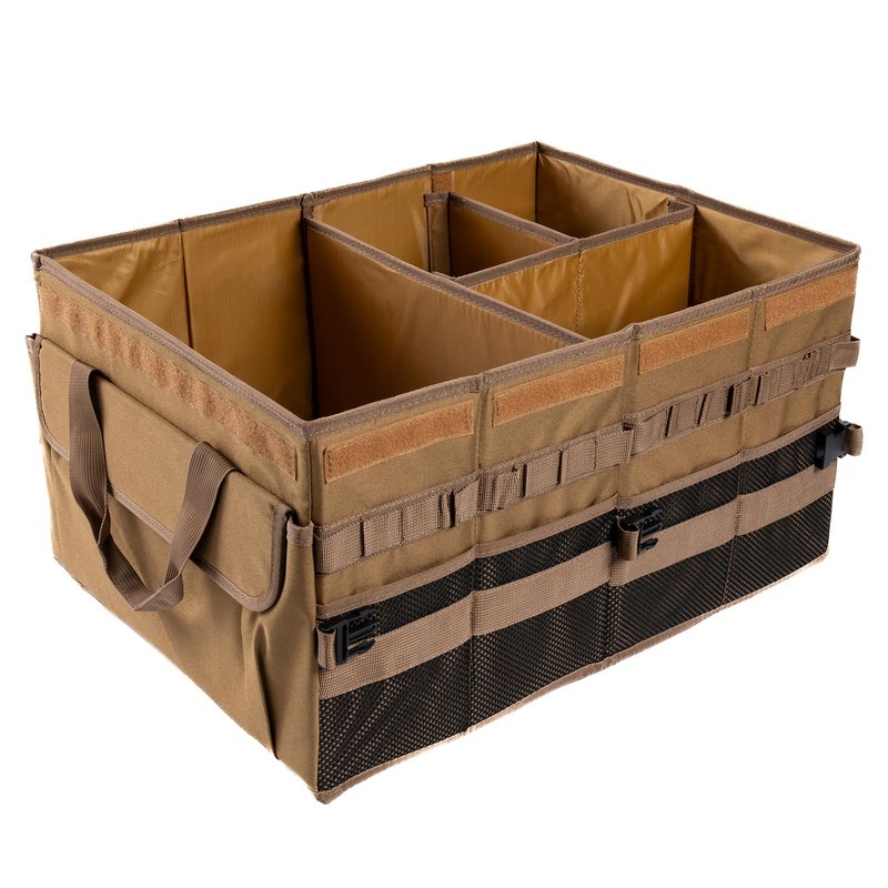 Tongketec Large Truck Bed Organizer, Trunk Organizer With Lid For