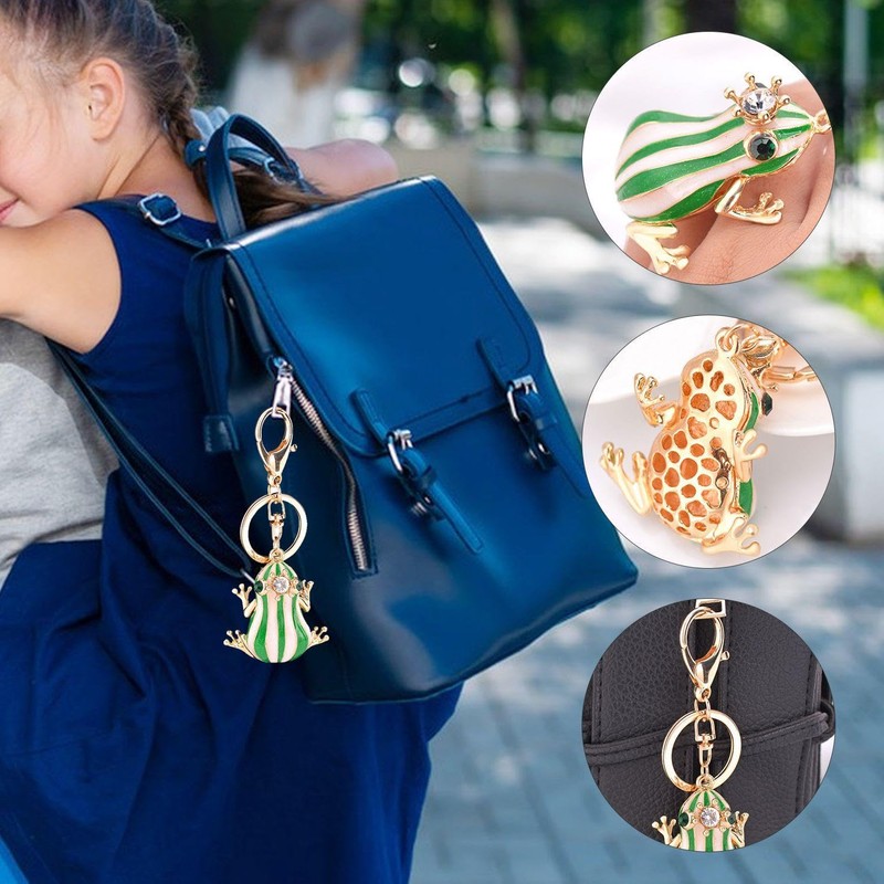 1 Piece Frog Keychain, Creative Keychain, Fashion Bag Charm, Interesting