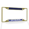 Fastasticdeals Metal Insert License Plate Frame Blue Lives Matter Support