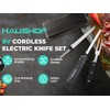 HAUSHOF Cordless Electric Knife Set for Meat Slicing 8V Electric