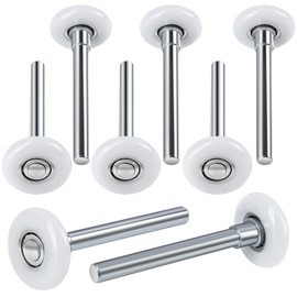 HNYYZL Garage Door Rollers 1.8 inch Nylon Roller, 4" Carbon Steel stem, Ultra-Quiet and Smooth(4" -8pcs)