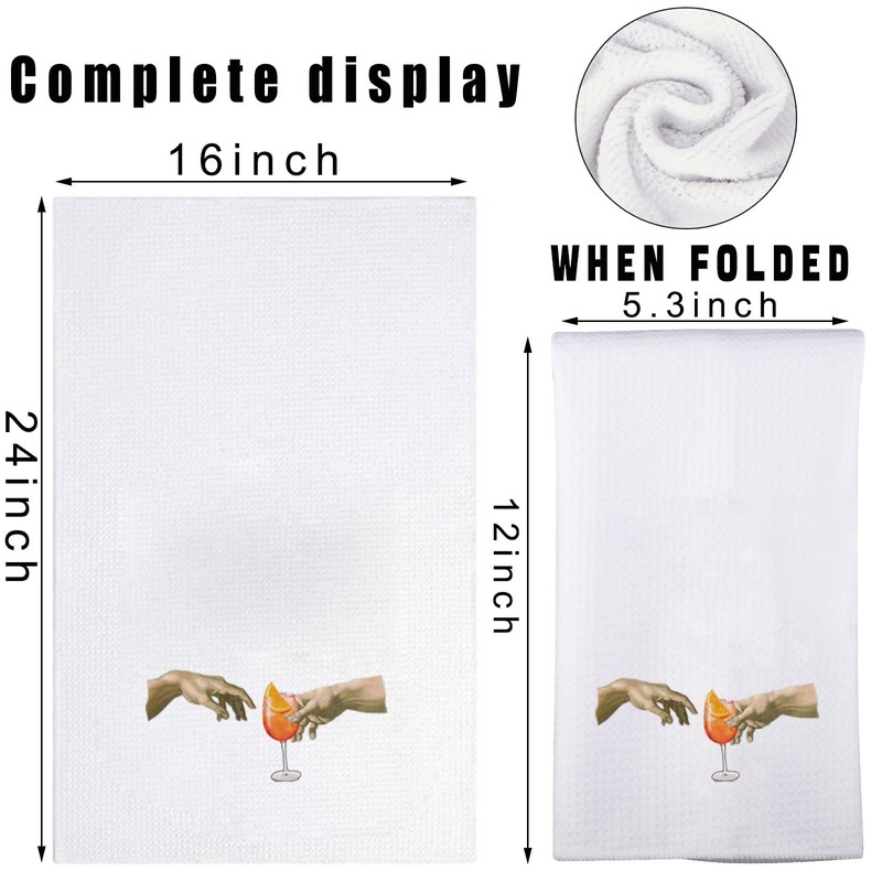 MYSOMY Aperol Spritz Kitchen Towel Aperol Spritz Themed Gift Aperol