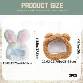 2 Pcs Cute Cat Clothes, Cat Costumes for Pets, Clothing & Accessories for Dogs, Soft Comfortable Adjustable Dog Clothes for Kitten Puppy Dog, for Pet Owners