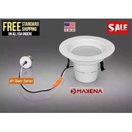 MAKENA Retrofit Kit LED 65w Dimmable 4'' inch Recessed Ceiling Light Soft White 2700K - 1