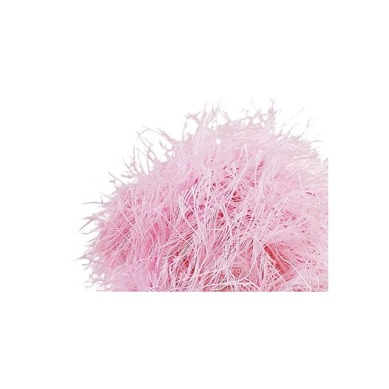 ウルベヒヤーン 50ｇ　アイラッシュヤーン フラダンス用クロシェットレイやシュシュ作りに最適【ハワイアン・カラー】 (パステルピンク)