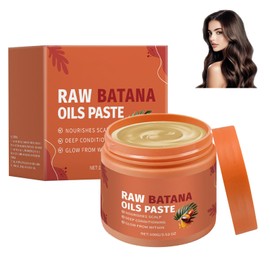 100g Raw Batana Oil Paste, Batanaöl für Haare, Natürliches Haarwachstumsöl, Batana-Öl für Haarwachstum, Fördert die Haardichte Glanz bei Männern und Frauen, Nährt die Haarwurzeln
